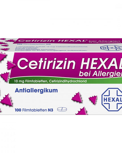 Cetirizin Allergien Filmtabletten 100 Stk 알레르기용 세티리진 헥살 100정 알러지용 세티리진