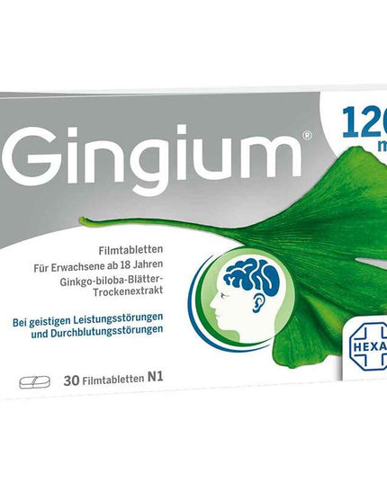Gingium 120mg 30정 진지움 뇌건강 영양제