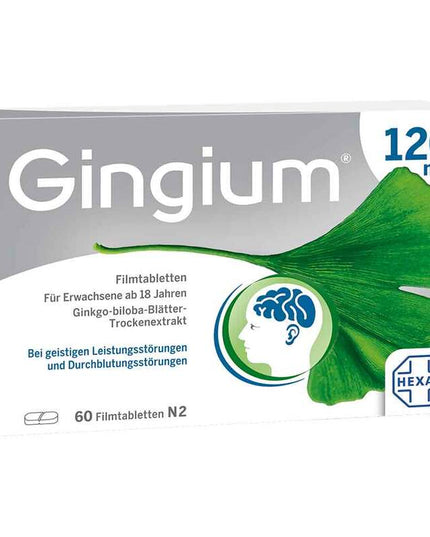 Gingium 120mg 60정 진지움 뇌건강 영양제
