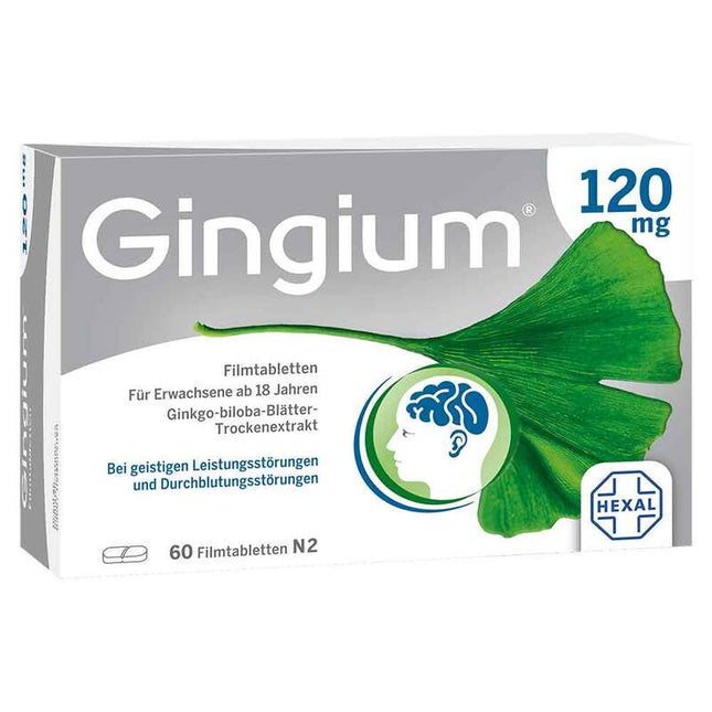 Gingium 120mg 60정 진지움 뇌건강 영양제